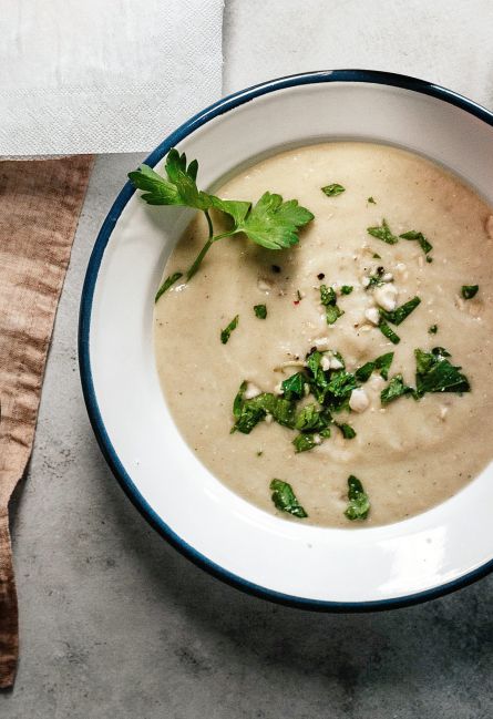 Asparagus Soup with Lemon and Parmesan